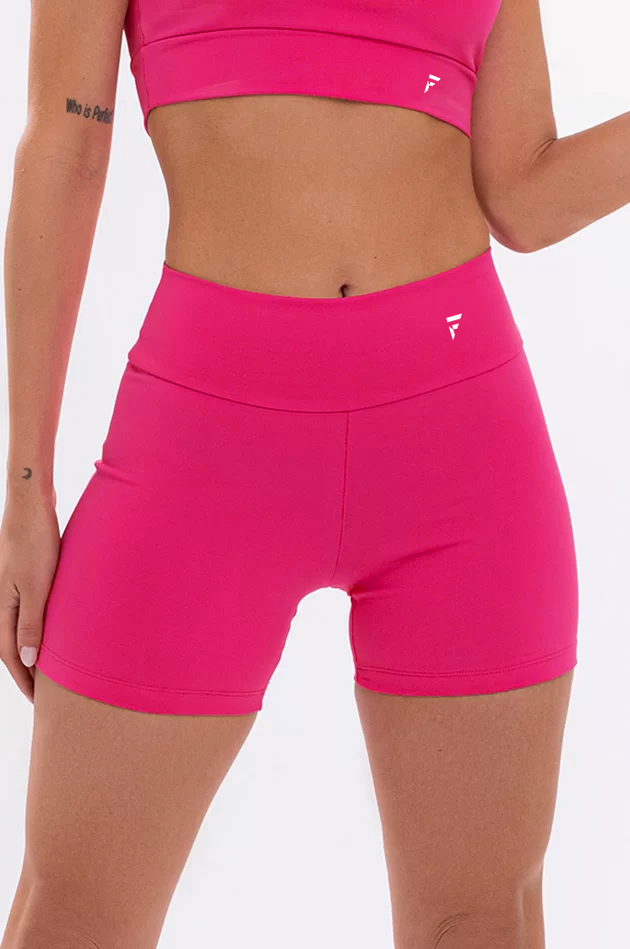 Shorts Fitness Feminino Básico - Vermelho Carmesin