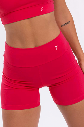 Shorts Fitness Feminino Básico - Vermelho Carmesin